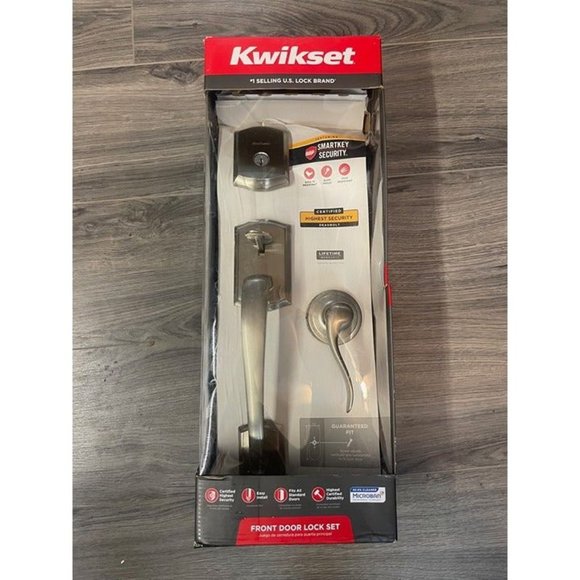 Kwikset 98180-021 Prescott Single Cylinder Front Door Handleset w/Deadbolt - Picture 2 of 3